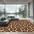thumbnail image 1 of ODIKA 6'x9' Machine Washable Non-Slip Area Rug, Leopard Spot Design High Traffic Rug with Pad, Beige, 910302, 1 of 8