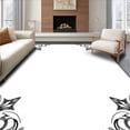 thumbnail image 1 of ODIKA 6'x9' Machine Washable Non-Slip Area Rug, Luxurious Scrollwork Treasure High Traffic Rug with Pad, Black, 477065, 1 of 8