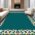 thumbnail image 1 of ODIKA 6x9 Machine Washable Non-Slip Area Rug, Merry Twist Hearth Adornment High Traffic Rug, White, 613251, 1 of 7