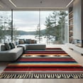 thumbnail image 1 of ODIKA 6'x9' Machine Washable Non-Slip Area Rug, Mexican Multicolor High Traffic Rug, Red, 1116607, 1 of 7