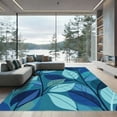 thumbnail image 1 of ODIKA 6'x9' Machine Washable Non-Slip Area Rug, Modern Blue High Traffic Rug, Blue, 1099353, 1 of 7