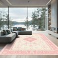 thumbnail image 1 of ODIKA 6'x9' Machine Washable Non-Slip Area Rug, Oriental Blush Pink High Traffic Rug, Pink, 1076707, 1 of 7