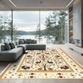 thumbnail image 1 of ODIKA 6'x9' Machine Washable Non-Slip Area Rug, Oriental Ivory High Traffic Rug, Ivory, 1074880, 1 of 7