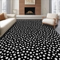 thumbnail image 1 of ODIKA 6'x9' Machine Washable Non-Slip Area Rug, Ranch Spotted Luxury Decoration Holiday Farmhouse High Traffic Rug, Black, 614049, 1 of 7