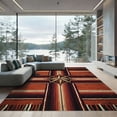 thumbnail image 1 of ODIKA 6'x9' Machine Washable Non-Slip Area Rug, Southwestern Rust High Traffic Rug, Orange, 1116596, 1 of 7