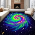 thumbnail image 1 of ODIKA 6'x9' Machine Washable Non-Slip Area Rug, Starfield Universe Portal Vortex High Traffic Rug, Blue, 479097, 1 of 7