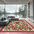 thumbnail image 1 of ODIKA 6'x9' Machine Washable Non-Slip Area Rug, Traditional Red High Traffic Rug with Pad, Red, 1038298, 1 of 8
