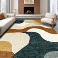 thumbnail image 1 of ODIKA 8' x 10' Machine Washable Non-Slip Area Rug, Abstract Blob High Traffic Rug, Beige, 116637, 1 of 7