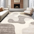 thumbnail image 1 of ODIKA 8'x10' Machine Washable Non-Slip Area Rug, Matisse Inspired Cutout with Fluid Abstract Shapes High Traffic Rug, Beige, 217819, 1 of 7