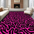 thumbnail image 1 of ODIKA 8' x 10' Machine Washable Non-Slip Area Rug, Abstract Blob High Traffic Rug, Pink, 291048, 1 of 7