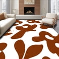 thumbnail image 1 of ODIKA 8'x10' Machine Washable Non-Slip Area Rug, Bold Abstract Spots High Traffic Rug, Brown, 313166, 1 of 7