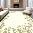 thumbnail image 1 of ODIKA 8' x 10' Machine Washable Non-Slip Area Rug, Art Nouveau Leaf High Traffic Rug, Ivory, 229505, 1 of 7
