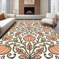 thumbnail image 1 of ODIKA 8' x 10' Machine Washable Non-Slip Area Rug, Art Nouveau Pumpkin High Traffic Rug, Orange, 759547, 1 of 7