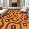 thumbnail image 1 of ODIKA 8' x 10' Machine Washable Non-Slip Area Rug, Art Nouveau Swirl High Traffic Rug, Gold, 324630, 1 of 7