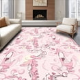 thumbnail image 1 of ODIKA 8' x 10' Machine Washable Non-Slip Area Rug, Art Nouveau Woman High Traffic Rug, Pink, 317499, 1 of 7