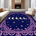 thumbnail image 1 of ODIKA 8' x 10' Machine Washable Non-Slip Area Rug, Baroque star High Traffic Rug, Blue, 568553, 1 of 7