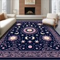 thumbnail image 1 of ODIKA 8' x 10' Machine Washable Non-Slip Area Rug, Boho Medallion High Traffic Rug, Blue, 568543, 1 of 7