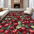 thumbnail image 1 of ODIKA 8' x 10' Machine Washable Non-Slip Area Rug, Botanical Cherry High Traffic Rug, Red, 38094, 1 of 7