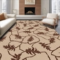 thumbnail image 1 of ODIKA 8' x 10' Machine Washable Non-Slip Area Rug, Botanical Frond High Traffic Rug, Beige, 293184, 1 of 7
