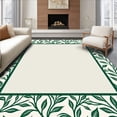thumbnail image 1 of ODIKA 8' x 10' Machine Washable Non-Slip Area Rug, Botanical leaf High Traffic Rug, Green, 573722, 1 of 7