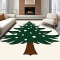 thumbnail image 1 of ODIKA 8' x 10' Machine Washable Non-Slip Area Rug, Christmas Tree High Traffic Rug, Green, 606015, 1 of 7
