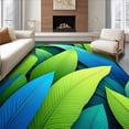 thumbnail image 1 of ODIKA 8'x10' Machine Washable Non-Slip Area Rug, Vibrant Tropical Multi Color Patterned for Spaces High Traffic Rug, Green, 71111, 1 of 7