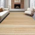 thumbnail image 1 of ODIKA 8' x 10' Machine Washable Non-Slip Area Rug, Contemporary Stripe High Traffic Rug, Beige, 250946, 1 of 7