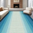 thumbnail image 1 of ODIKA 8' x 10' Machine Washable Non-Slip Area Rug, Contemporary Stripe High Traffic Rug, Blue, 246669, 1 of 7