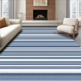 thumbnail image 1 of ODIKA 8' x 10' Machine Washable Non-Slip Area Rug, Contemporary Stripe High Traffic Rug, Navy, 249817, 1 of 7