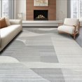 thumbnail image 1 of ODIKA 8'x10' Machine Washable Non-Slip Area Rug, Modern Stylish Janamaz & Tasbih High Traffic Rug, Gray, 104747, 1 of 7