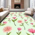 thumbnail image 1 of ODIKA 8' x 10' Machine Washable Non-Slip Area Rug, Floral Flower High Traffic Rug, Pink, 495251, 1 of 7
