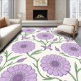 thumbnail image 1 of ODIKA 8' x 10' Machine Washable Non-Slip Area Rug, Floral Flower High Traffic Rug, White, 301353, 1 of 7
