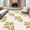 thumbnail image 1 of ODIKA 8' x 10' Machine Washable Non-Slip Area Rug, Floral leaf High Traffic Rug, Ivory, 436270, 1 of 7