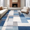 thumbnail image 1 of ODIKA 8'x10' Machine Washable Non-Slip Area Rug, Geometric Illusion Modern Abstract for Interior Design High Traffic Rug, Blue, 138386, 1 of 7