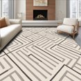 thumbnail image 1 of ODIKA 8' x 10' Machine Washable Non-Slip Area Rug, Geometric Square High Traffic Rug, Ivory, 423305, 1 of 7