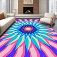 thumbnail image 1 of ODIKA 8' x 10' Machine Washable Non-Slip Area Rug, Geometric Star High Traffic Rug, Pink, 348233, 1 of 7