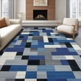 thumbnail image 1 of ODIKA 8' x 10' Machine Washable Non-Slip Area Rug, Geometric rectangle High Traffic Rug, Blue, 264134, 1 of 7