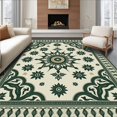 thumbnail image 1 of ODIKA 8' x 10' Machine Washable Non-Slip Area Rug, Middle Eastern Medallion High Traffic Rug, Beige, 361347, 1 of 7