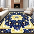 thumbnail image 1 of ODIKA 8'x10' Machine Washable Non-Slip Area Rug, Inspired Diameter Design High Traffic Rug, Blue, 124061, 1 of 7