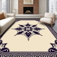 thumbnail image 1 of ODIKA 8' x 10' Machine Washable Non-Slip Area Rug, Middle Eastern Star High Traffic Rug, Beige, 407486, 1 of 7