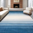 thumbnail image 1 of ODIKA 8' x 10' Machine Washable Non-Slip Area Rug, Ombre Stripe High Traffic Rug, Blue, 138775, 1 of 7