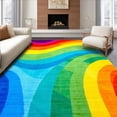 thumbnail image 1 of ODIKA 8'x10' Machine Washable Non-Slip Area Rug, Whimsical Playmat High Traffic Rug, Red, 144385, 1 of 7