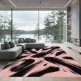 thumbnail image 1 of ODIKA 8' x 10' Machine Washable Non-Slip Area Rug, abstract print High Traffic Rug, Pink, 1149521, 1 of 7