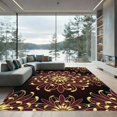 thumbnail image 1 of ODIKA 8' x 10' Machine Washable Non-Slip Area Rug, oriental floral High Traffic Rug, Red, 1005468, 1 of 7