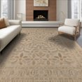 thumbnail image 1 of ODIKA 8'x10' Beige Medallion Floral Traditional Style Washable Area Rug Intricate Symmetrical Botanical Motifs With Decorative Framework for Living Room, Under Sectional, Family , Durable, Non-Slip, 1 of 7