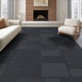 thumbnail image 1 of ODIKA 8'x10' Blue Gray Modern Geometric Blocks Washable Area Rug Abstract Square Pattern Design with Curved Lines for Living Room, Under Sectional, Family , Durable, Non-Slip, 1 of 7