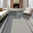 thumbnail image 1 of ODIKA 8'x10' Gray Slate Modern Geometric Block Pattern Washable Area Rug Contemporary Abstract Rectangular Motif with Clean for Dining Room, Large Office, Lounge, Non-Slip Chair-Friendly Mat, 1 of 7