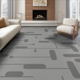 thumbnail image 1 of ODIKA 8'x10' Grey Modern Geometric Bridges Washable Area Rug Contemporary Abstract Network Design Durable, Non-Slip for Living Room, Under Sectional, Family, 1 of 7