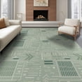 thumbnail image 1 of ODIKA 8'x10' Sage Green Circuit Board Geometric Washable Area Rug Contemporary Tech Digital Design With And Modern Durable, Non-Slip for Living Room, Under Sectional, Family, 1 of 7