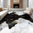 thumbnail image 1 of ODIKA 8'x10' Ultra-Soft Area Rug, Contemporary Abstract Inkblot Motif Cascade Smalltan None Washable, Bare feet friendly, Silk-Touch for Bedroom, Under Sectional, 1 of 7